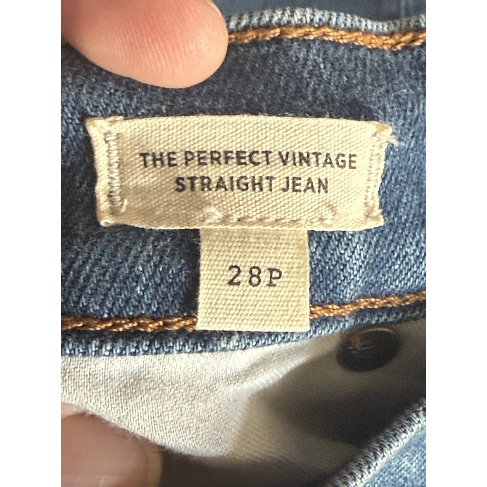Madewell Perfect Vintage Straight Jeans Womens 28‎ Petite High Rise Denim New - Picture 9 of 13